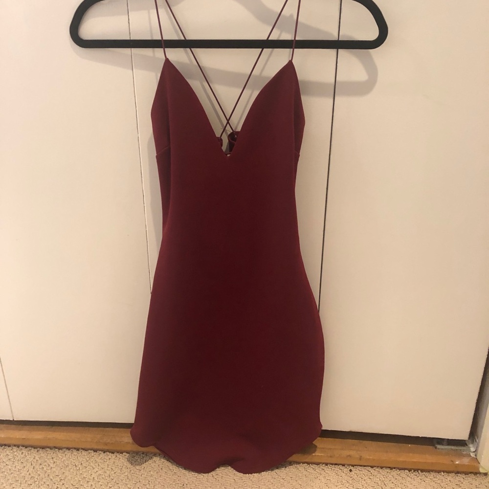 Red Spaghetti Strap Dress